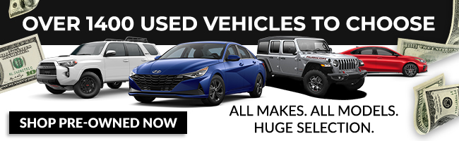 over 1400 used vehicles to choose