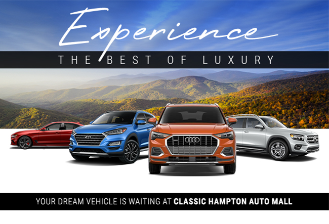 Experience the best of luxury - find your dream luxury vehicle at Classic Hampton Auto mall