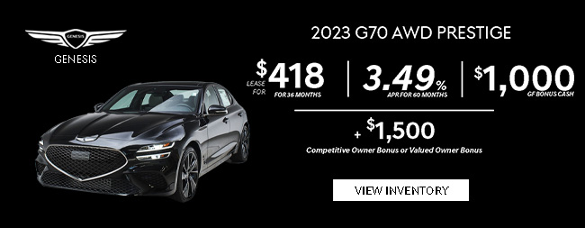 Genesis G70 AWD offer