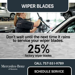 wiper blades service special offer at Mercedes-Benz Hampton Automall