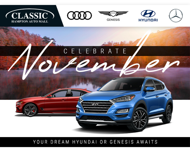 Celebrate November, your dream Hyundai or Genesis awaits