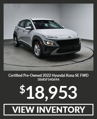 Certified Pre-Owned	2022 Hyundai Kona SE FWD