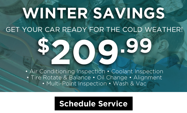 Winter Special Savings Offer. See dealer for details.