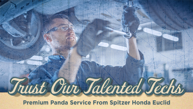 Trust our talented techs-premium panda service from Spitzer Honda Euclid