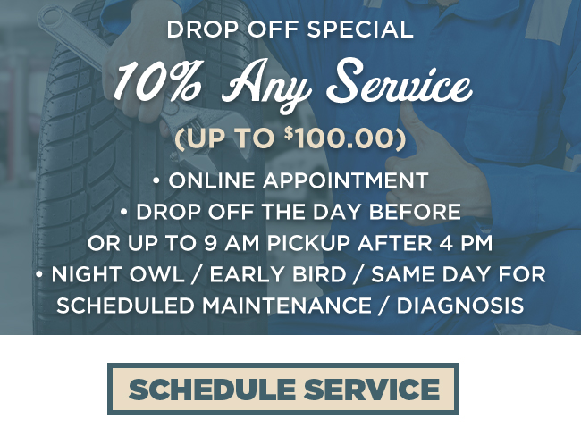 Drop Off special - 10% any service