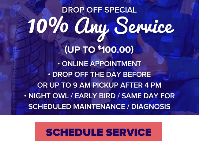 Drop Off special - 10% any service