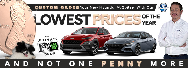 promotional offer from Spitzer Hyundai Cleveland