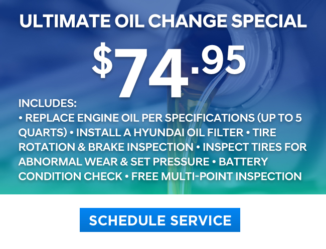 Ultimate oil change special