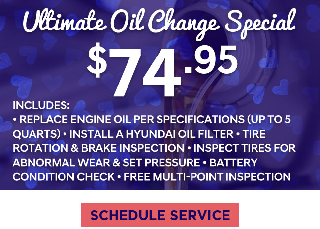 Ultimate oil change special