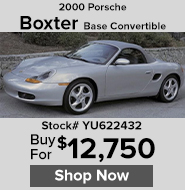 2000 Porsche Boxter Base Convertible