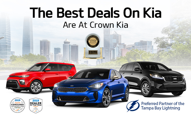 the best deals on kia are at crown kia