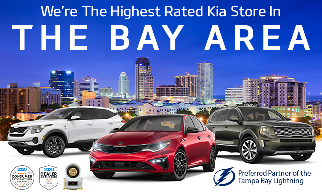 we're the highest rated kia store in the bay area
