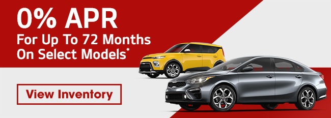 0% APR for up to 72 Months on Select Models