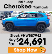 2017 Jeep Cherokee Trailhawk buy for $24,691