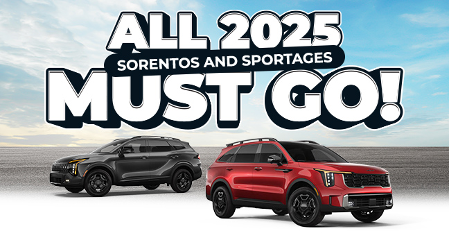 all 2025 Sorentos and Sportages must go