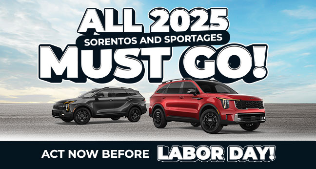 all 2025 Sorentos and Sportages must go