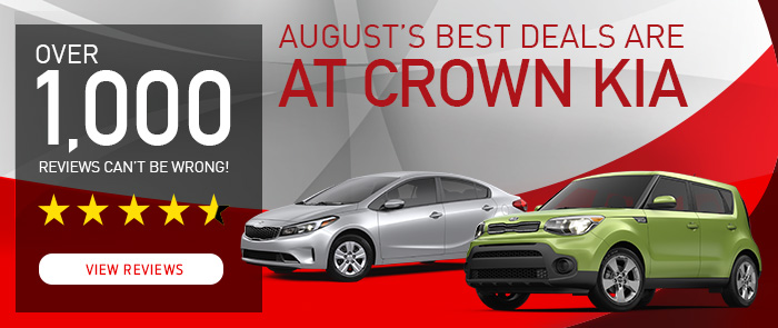 August's best deals are at Crown Kia!