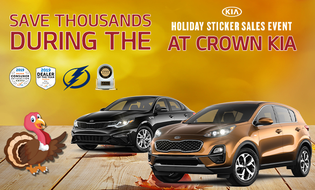 save thousands during the holiday sales event at crown kia