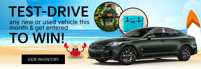 Test-Drive a new or used vehicle to get enter to win
