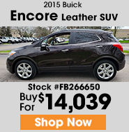 2015 Buick Encore leather suv