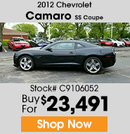 2012 Chevrolet Camaro SS Coupe