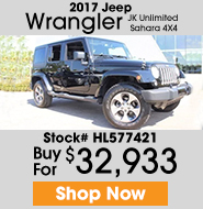 2017 Jeep Wrangler JK Unlimited Sahara 4X4