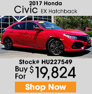 2017 Honda Civic EX Hatchback