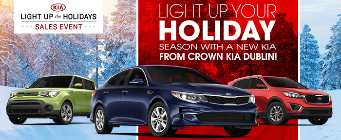 Light Up Your Holiday Season With A New Kia From Crown Kia Dublin!
