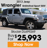 2013 Jeep Wrangler Unlimited Sport SUV 