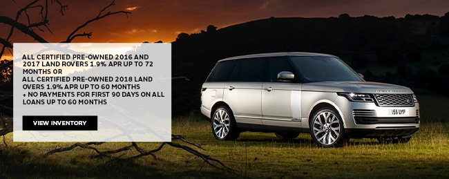 all certified pre-owned 2016 and 2017 land rovers