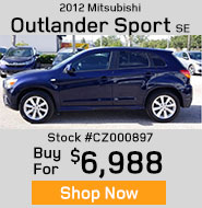 2012 Mitsubishi Outlander Sport SE buy for $6,988
