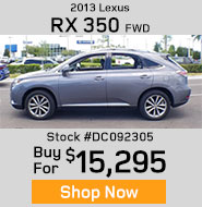 2013 Lexus RX 350 FWD buy for $15,295