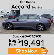 2016 Honda Accord Touring buy for $19,491