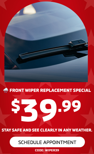 Front Wiper Replacement Special