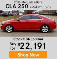 2016 Mercedes-Benz CLA 250 4MATIC Coupe