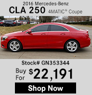 2016 Mercedes-Benz CLA 250 4MATIC Coupe