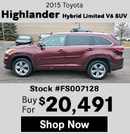 2015 toyota highlander hybrid limited v6 suv