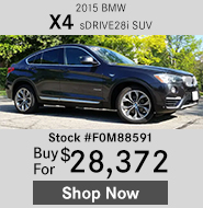 2015 BMW X4 sDRIVE28i SUV
