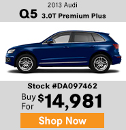 2013 Audi Q5 3.0T Premium Plus buy for $14,981