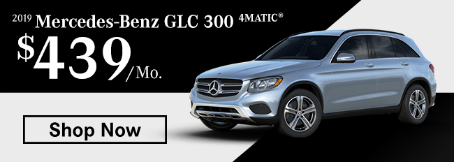 2019 Mercedes-Benz GLC 300 4MATIC® $439 per month