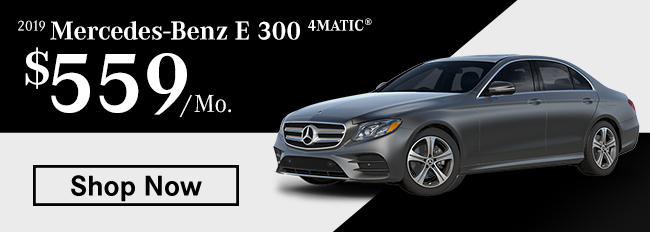 2019 Mercedes-Benz E 300 4MATIC® $559 per month