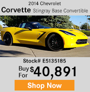 2014 Chevrolet Corvette Stingray Base Convertible 