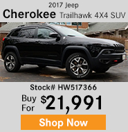 2017 Jeep Cherokee Trailhawk 4X4 SUV