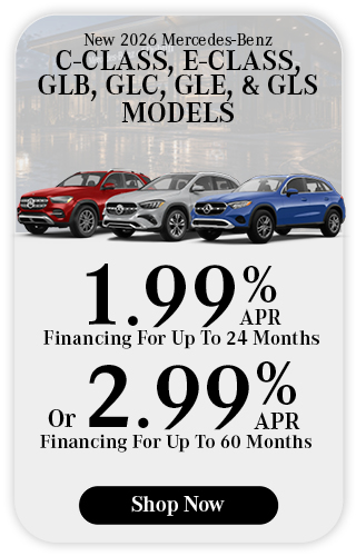 New	2026	Mercedes-Benz	C-Class, E-Class, GLB, GLC, GLE, & GLS Models
