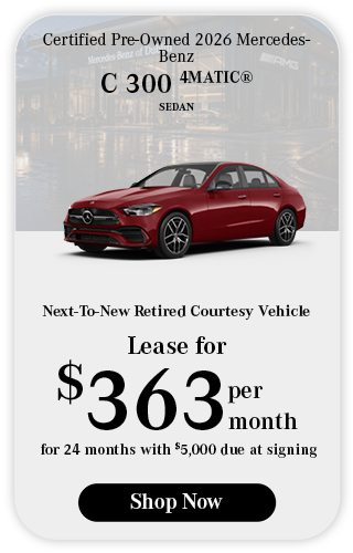 New	2026	Mercedes-Benz	C 300	4MATIC® 	Sedan offer