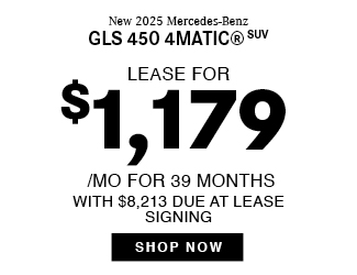 2025 GLS 450 4MATIC SUV offer