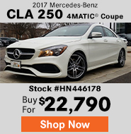 2017 Mercedes-Benz CLA 250 4MATIC Coupe
