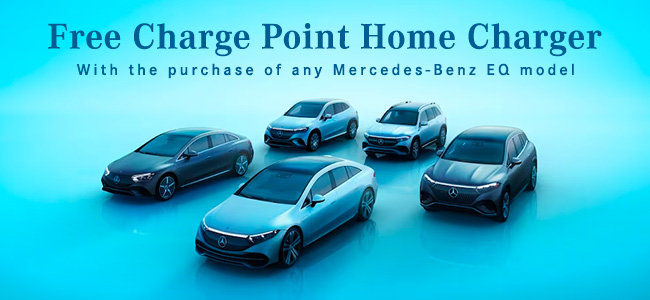 free charge point home charger with the purchase of any Mercedes-Benz EQ model