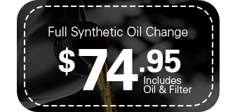 Full Synthetic Oil Change $46.95