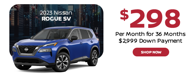 Nissan Rouge $298 per month